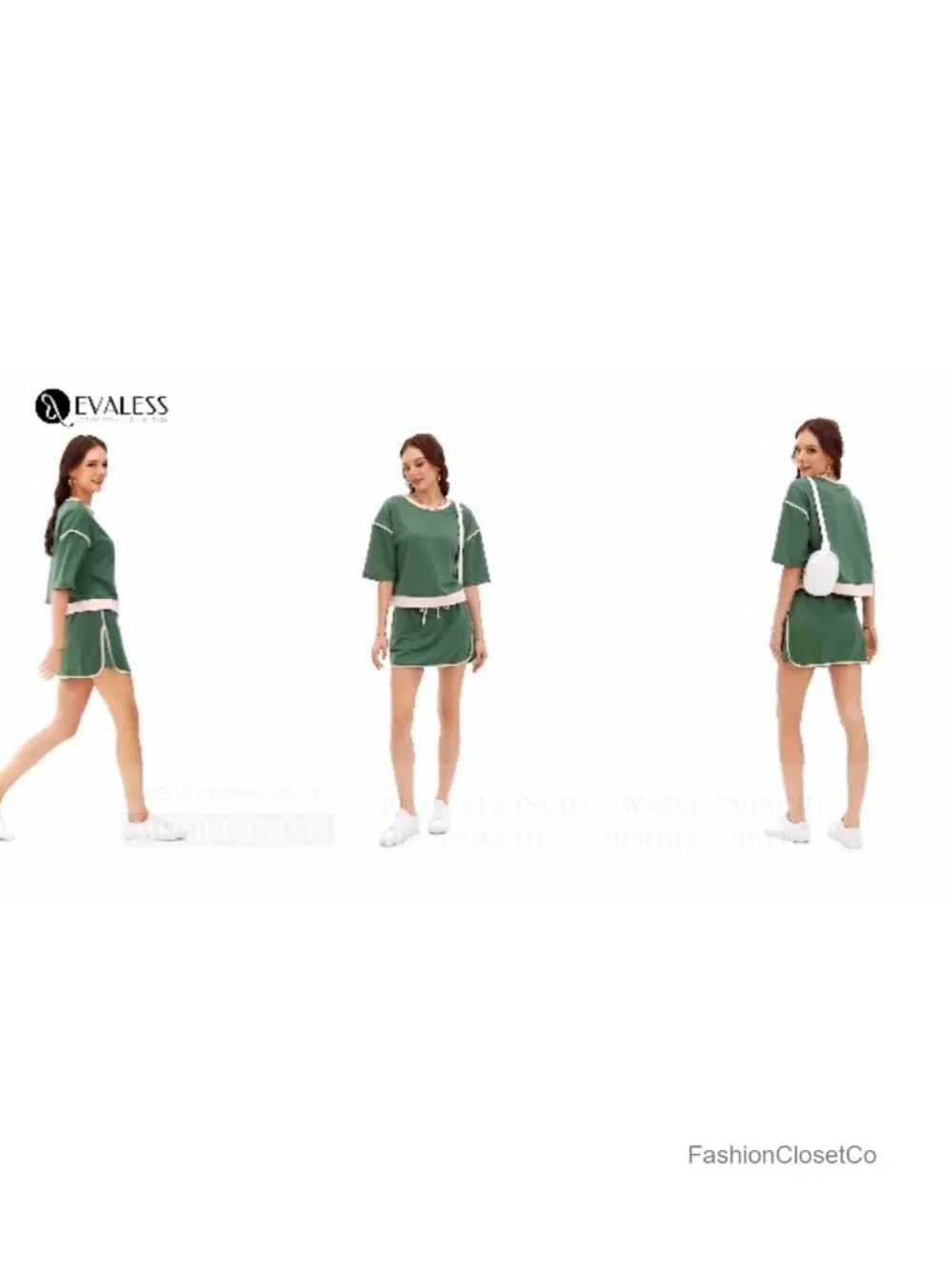 Short Sleeve Top & Drawstring Mini Skirt Lounge Outfit 2 Piece Set